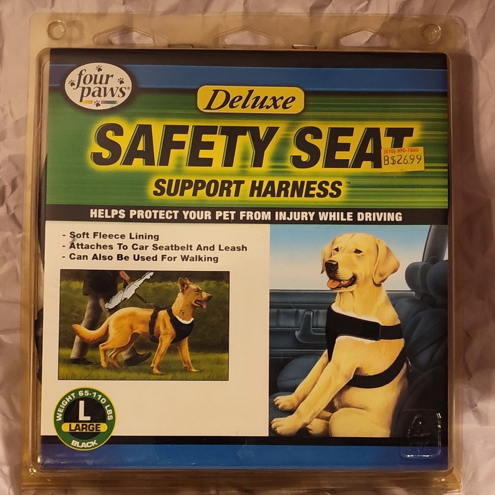 NWT! Four Paws Safety Seat Car Harness